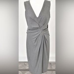 Escada V-Neck Sleeveless Knit Sheath Dress